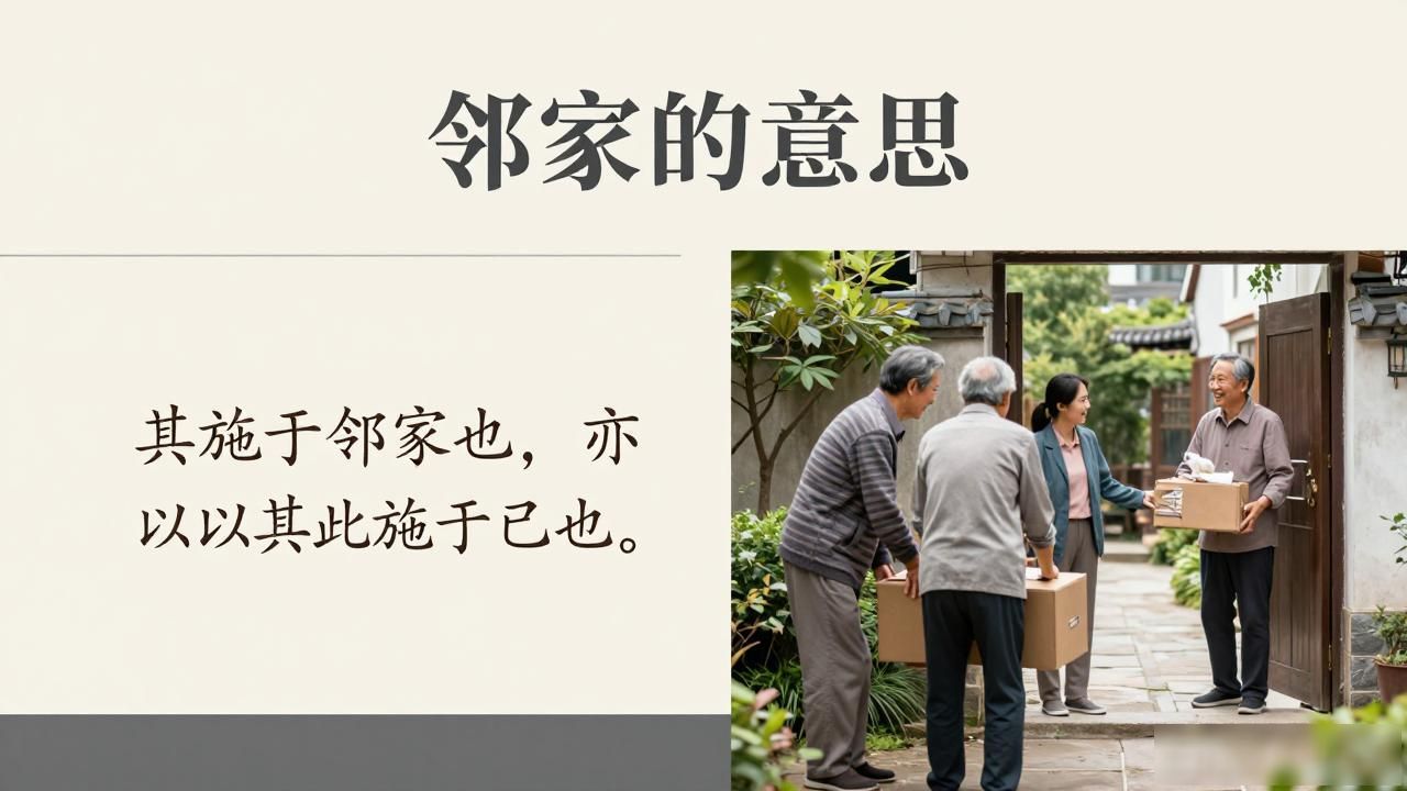 邻家的意思
